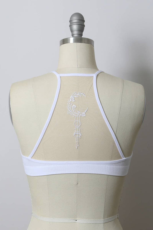 🌙 Unique Bohemian Dream Catcher Mesh Bralette